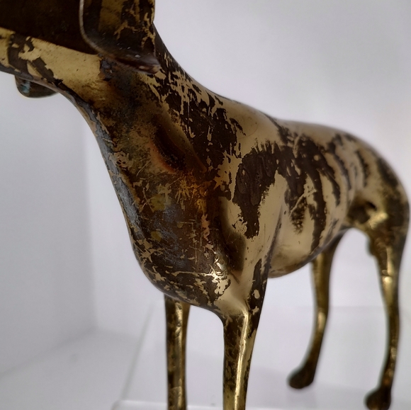 Vintage MCM Brass Greyhound Whippet Dog Figure - Picture 7 of 11